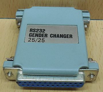 RS232 Gender Changer seriell SUB D 25 pol weiblich auf 25 pol weiblich* pz757