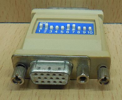 Seriell Adapter SUB D DA 15 pol männlich auf DE 15 pol weiblich serial* pz768