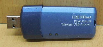 TRENDnet TEW-424UB Ver A USB 2.0 WLAN Stick Wireless Adapter 54Mbps 802.11g*nw13