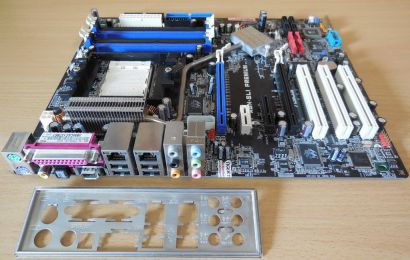 Asus A8N-SLI Premium Rev1.02 Mainboard +Blende Sockel 939 nForce4 SLI SATA* m916
