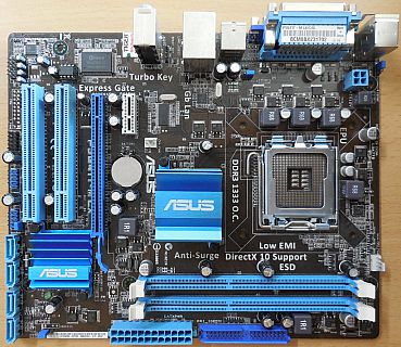 Asus P5G41T-M LX Rev 1.04 Mainboard +Blende Sockel 775 Intel G41 VGA DDR3* m921