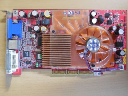 MSI MS-8894 GeForce4 Ti 4200 TI4200-TD8X 128MB DDR VGA TV-Out DVI RETRO AGP*g388
