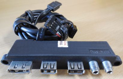 Antec P183 ATX PC Gehäuse Front Panel Audio Mic 2x USB eSATA* pz585