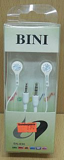 Bini BN-830 Audio Stereo Kopfhörer mit 3,5 oder 2,5 mm Anschluss* so825