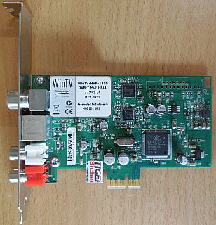 Hauppauge WinTV HVR 1200 DVB-T Multi PAL 71959 LF H2E9 PN 5188-8943 PCI-E* tk54