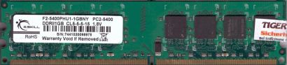 G.SKILL F2-5400PHU1-1GBNY PC2-5400 1GB DDR2 667MHz Arbeitsspeicher RAM* r702