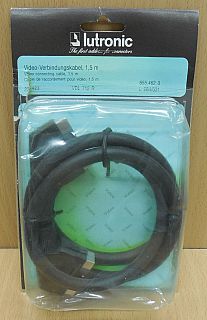 Lutronic Scart Kabel 1,5m vollverschaltet 2x Stecker Video TV DVD DVB-T*so837