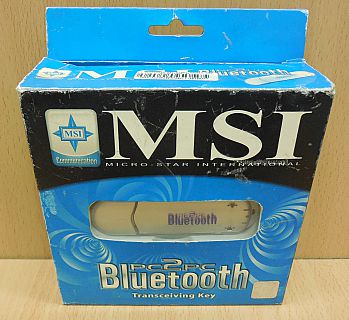 MSI MS-6967 PC2PC Bluetooth 1.1 USB Stick Adapter Dongle silber OVP* nw18