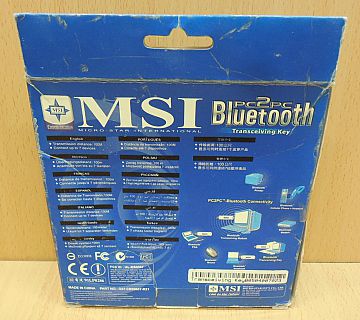 MSI MS-6967 PC2PC Bluetooth 1.1 USB Stick Adapter Dongle silber OVP* nw18