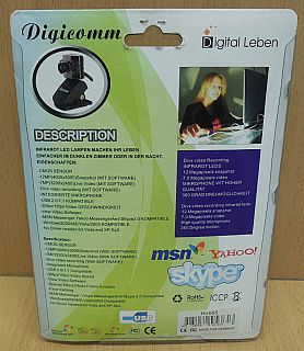 Digicomm HU065 USB2.0 Webcam Laptop Notebook PC Video Camera Windows 7 10* pz800
