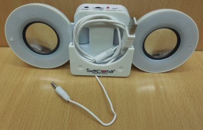 Sacura SC-1901 Tragbarer LED Mini Lautsprecher iPod MP3 MP4 PC Mobil Phone*so846