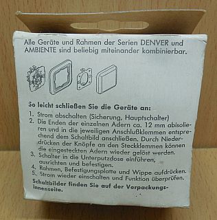 Kopp Ambiente creme weiß Aus und Wechselschalter 6836.0107.5 Unterputz* so851