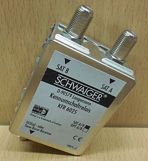 Schwaiger KFR6025 SAT Umschaltbox DiSEqC 2.0 Schalter Verteiler 2 auf 1* so860