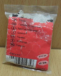 Schwaiger FST8314 910 10x F-Stecker 10 Stück F Stecker für 4mm Koax Kabel* so872