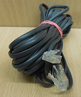 ISDN Kabel 8P4C 6m Länge RJ45 Stecker RJ45 Stecker schwarz* so870