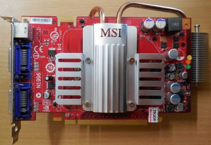 MSI NX8600GT-T2D256EZ-V102 Passiv PCIe 256MB GDDR3 128Bit 2xDual DVI TV-Out*g423