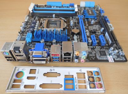 Asus P8H77-M Pro Rev2.00 Mainboard +Blende Intel H77 Sockel 1155 DDR3 HDMI* m944