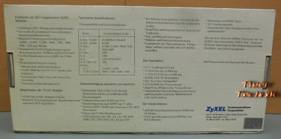Zyxel U-1496EG Analog Modem Retro G3 Fax Voice 16800 bps V 21 23 22 32 OVP*nw539