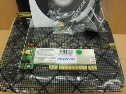 Foxconn WLL-3350 802.11 b g 54Mbps Wireless PCI Adapter Karte OVP* wk12