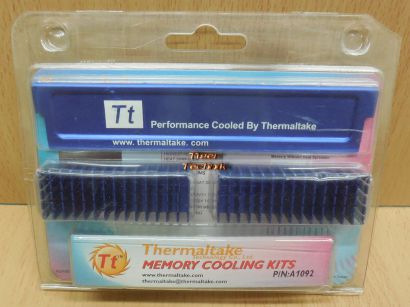 Thermaltake A1092 Memory Cooling Kit Speicher Kühlkörper Heatspreader Alu* pz807