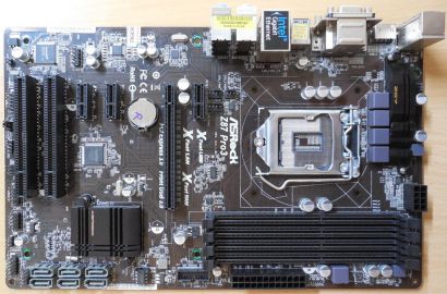 ASRock Z87 Pro3 Rev 1.03 Mainboard +Blende Intel Z87 Sockel 1150 PCIe DDR3* m946