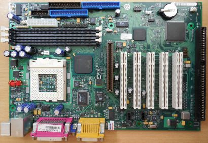 FSC D1219-C32 GS 2 Mainboard + Blende Sockel 370 ISA LAN VGA AGP Audio USB* m948