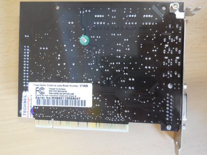 Creative Labs Sound BLASTER Live! CT4830 PCI Midi Game Port Soundkarte* s11