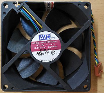 AVC DS09225R12HP032 PC Computer Gehäuse Lüfter 4-pol 92mm Hydrauliklager* GL121