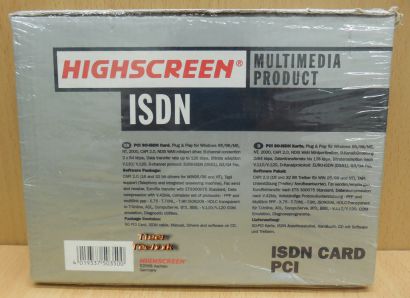 Highscreen PCI ISDN Controller 32 bit G3 G4 Fax Art. Nr. V626010 NEU OVP* nw83