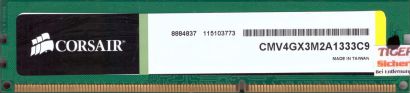 Corsair 4GB Kit 2x 2GB CMV4GX3M2A1333C9 PC3-10600 DDR3 1333MHz CL9 RAM* r729