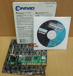 Conrad 973499 10 100Mbps DSL LAN Netzwerkkarte Fast Ethernet PCI RTL8139D* nw84