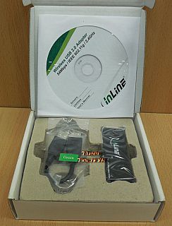 Inline 40058I USB2.0 WLAN Stick Wireless Adapter 54Mbps 802.11 b g WPA WEP* nw80