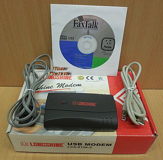 Longshine LCS-8156-S USB 1.1 Modem 56K Fax 14.4K Internet Banking TAM* nw538