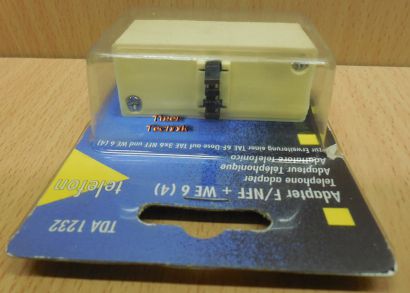 Schwaiger TDA1232 Telefon Adapter TAE F NFF +RJ11 für Telefon&Zusatzgeräte*so877