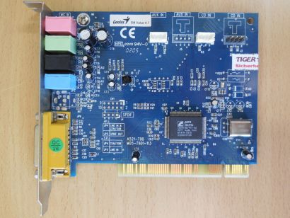 Genius SM Value 4.1 A521 T90 LWHA521-T9 HSP56 CM18738 Chip PCI Sound Blaster*s25