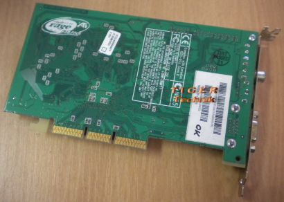 ATI Rage 128 Pro Grafikkarte AGP 4x 16MB PN 109-63200-01 VGA TV-Out RCA* g04
