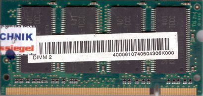 Samsung M470L3223ET0-CCC PC-3200 256MB DDR1 400MHz SODIMM RAM* lr139