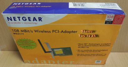 Netgear WG311T 802.11 b g 108Mbps Wireless PCI Adapter Karte WPA WEP* wk13