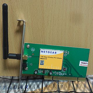 Netgear WG311T 802.11 b g 108Mbps Wireless PCI Adapter Karte WPA WEP* wk13