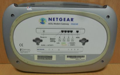Netgear DG824B ADSL Router mit Netzteil in OVP Firewall 4xLAN DSL Ethernet*nw540