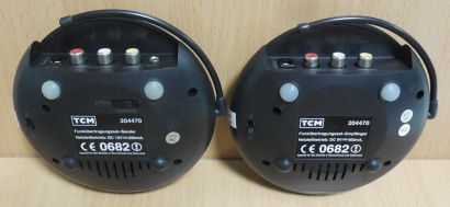 TCM 204470 Funkübertragungsset Sender Empfänger schwarz* so907