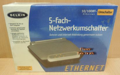 Belkin F5D5131de5 5 port Switch LAN Ethernet 5 fach Netzwerk NEU OVP* nw542