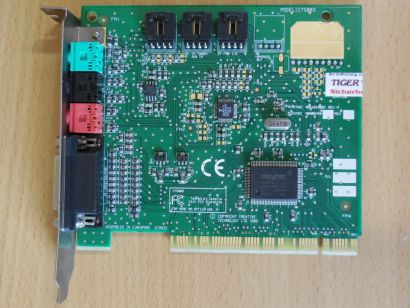 Creative Labs Sound BLASTER CT5803 PCI 128 ES1373 Midi Game Port Soundkarte* s32