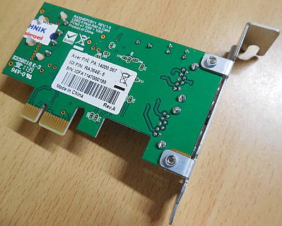 2 Port USB 3.0 PCIe PCI Express Karte Acer PA.14000.067 RA354E 5 low profil*sk56