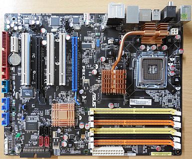 Asus P5KC Rev 1.03G Mainboard +Blende Sockel 775 Intel P35 DDR2 DDR3 PCIe* m966