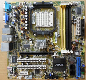 Asus M2R-FVM S Rev1.01G Mainboard +Blende AMD Sockel AM2 DDR2 PCIe VGA LAN* m967