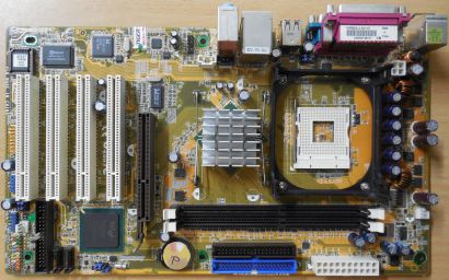 ASUS P4P800S-X Rev 1.01 Mainboard +Blende Intel Sockel 478 SATA AGP 8X DDR* m968