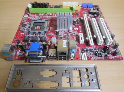 MSI P6NGM MS-7366 Ver 1.0 Mainboard +Blende Sockel 775 DDR2 DVI VGA PCIe* m977