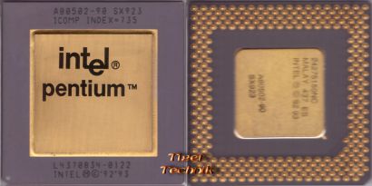 CPU Prozessor Intel Pentium A80502-90 SX923 90MHz Goldcap Sockel 7 FDIV Bug*c606