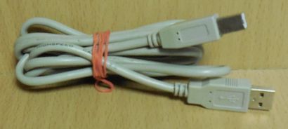 USB 2.0 Kabel grau 1,5m Typ A Stecker Typ B Stecker Drucker Scanner etc.* pz823